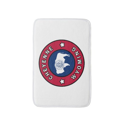 Cheyenne Wyoming Badematte (Vorderseite Vertikal)