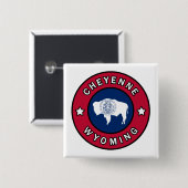Cheyenne Wyoming Button (Vorne & Hinten)