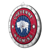 Cheyenne Wyoming Dartscheibe (Vorderseite rechts)