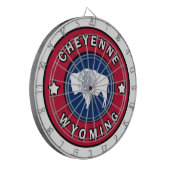 Cheyenne Wyoming Dartscheibe (Vorderseite Links)
