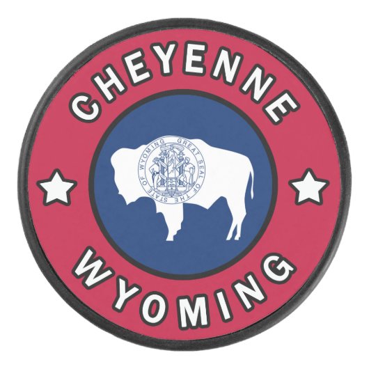 Cheyenne Wyoming Eishockey Puck (Vorderseite)