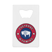 Cheyenne Wyoming Geldbeutel Flaschenöffner (Vorderseite)