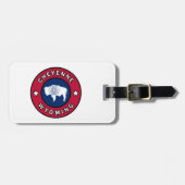 Cheyenne Wyoming Gepäckanhänger (Vorderseite horizontal)