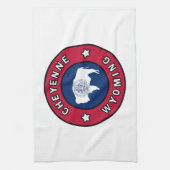 Cheyenne Wyoming Geschirrtuch (Vertikal)