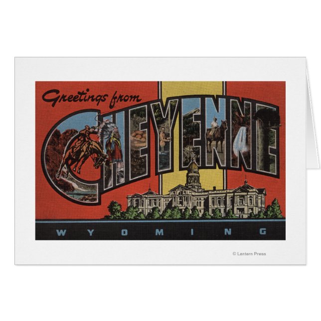 Cheyenne, Wyoming - Große Buchstabenszenen (Vorderseite (Horizontal))