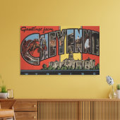 Cheyenne, Wyoming - Große Buchstabenszenen Leinwanddruck (Insitu (Wohnzimmer))