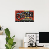 Cheyenne, Wyoming - Große Buchstabenszenen Poster (Heimbüro)