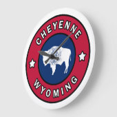 Cheyenne Wyoming Große Wanduhr (Winkel)