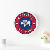 Cheyenne Wyoming Große Wanduhr (Zuhause)