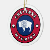 Cheyenne Wyoming Keramik Ornament (Links)