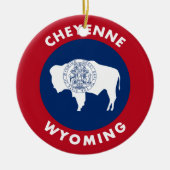 Cheyenne Wyoming Keramikornament (Vorne)