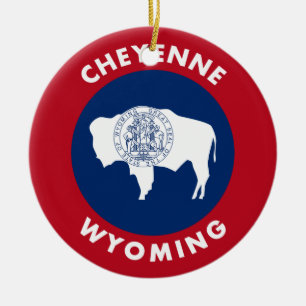 Cheyenne Wyoming Keramikornament