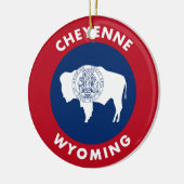 Cheyenne Wyoming Keramikornament (Links)