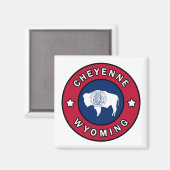 Cheyenne Wyoming Magnet (Vorderseite/Rückseite)