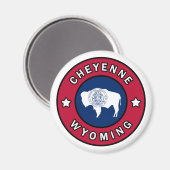 Cheyenne Wyoming Magnet (Vorderseite/Rückseite)