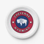 Cheyenne Wyoming Pappteller (Vorderseite)