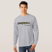 Cheyenne Wyoming Spring Wild Blume Typografie T-Shirt (Vorne ganz)
