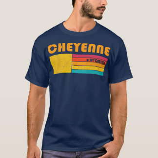 Cheyenne Wyoming Vintag Distressed Souvenir T-Shirt
