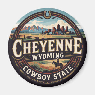 🐎 Cheyenne Wyoming Western Reise Erinnerungen Magnet