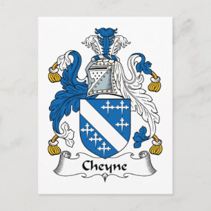 Cheyne Familienwappen Postkarte