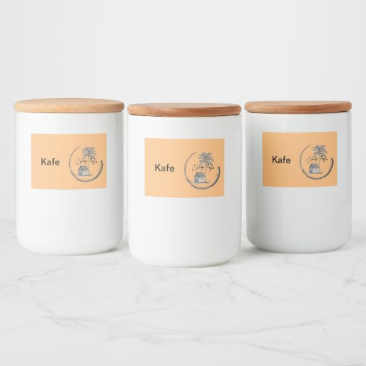 Chez Fafa Coffee Canister Lebensmitteletikett (Flaschen)