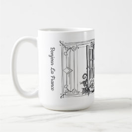 Chez Nous Personalized Family Name French Kaffeetasse