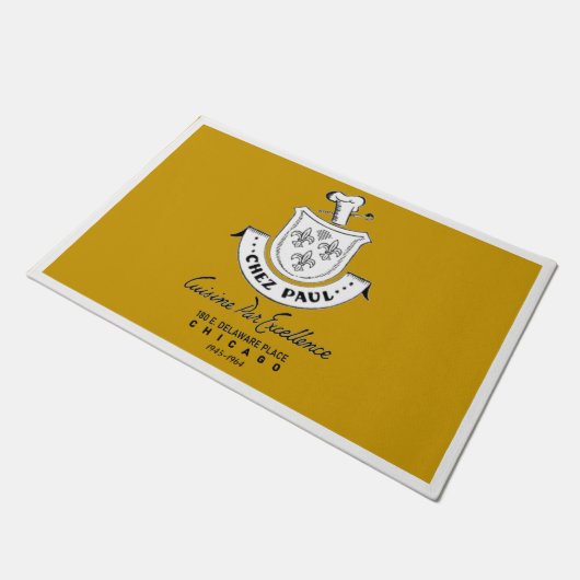 Chez Paul French Restaurant, Chicago, 1945-1964 Fußmatte (Schrägansicht)