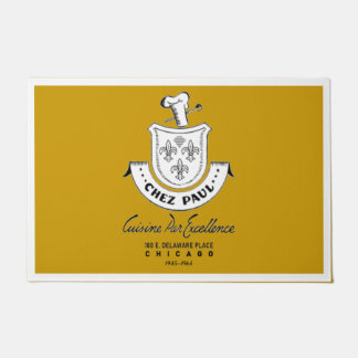 Chez Paul French Restaurant, Chicago, 1945-1964 Fußmatte