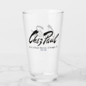 Chez Paul French Restaurant, Chicago Glas (Rückseite)