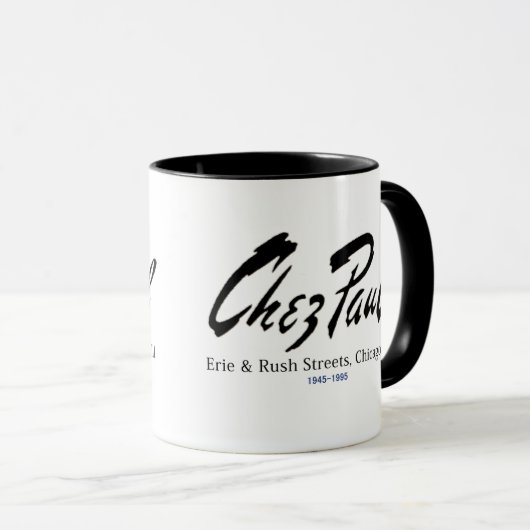 Chez Paul French Restaurant, Chicago Tasse (VorderseiteRechts)