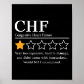 Chf Warrior Nftw kongestive Herzinsuffizienz Poster (Vorne)