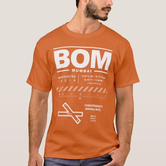 Chhatrapati Shivaji Int'l Airport BOM T - Shirt (Vorderseite)