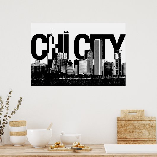 CHI CITY 1 Poster (Küche)