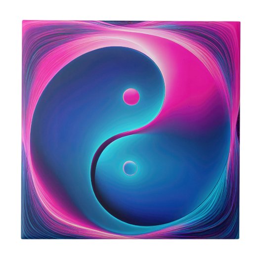 Chi Fusion: Vibrant Yin Yang Energies Fliese (Vorderseite)