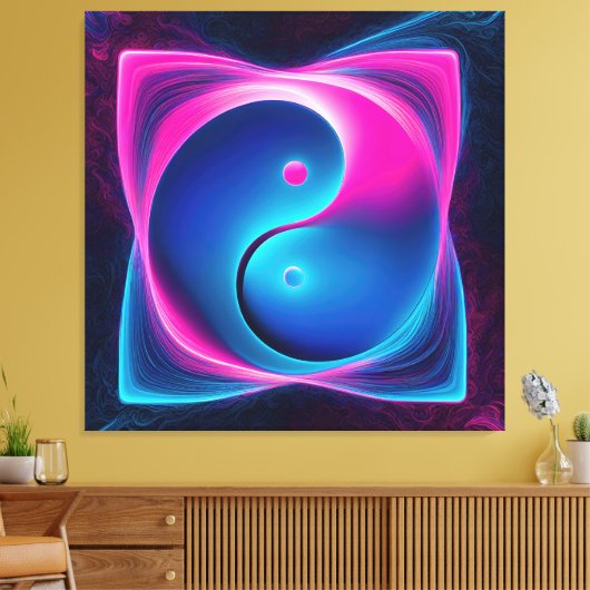 Chi Fusion: Vibrant Yin Yang Energies Leinwanddruck (Insitu (Wohnzimmer))