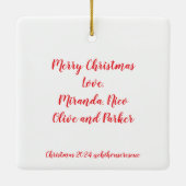 Chi House Rescue Christmas Ornament 2024 (Rückseite)