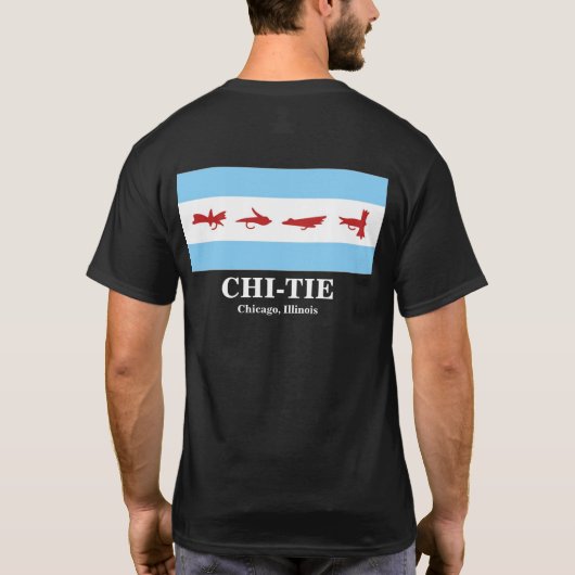 Chi-Krawatten-T - Shirt (Rückseite)