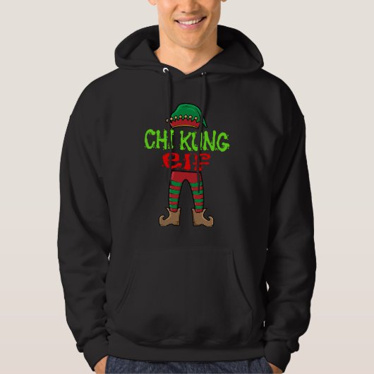 Chi Kung Kung Fu Lazy Christmas Costume Chi Kung Hoodie (Vorderseite)