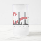 CHI Milchglas-Bierkrug Mattglas Bierglas (Mittel)