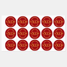 Chi Omega Studentinnenverbindung Stickers