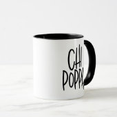 Chi Poppa Fun, Silly, Chic Chihuahua Dog Dad Tasse (VorderseiteRechts)