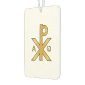 Chi-Rho Alpha Omega Duftstoff Autolufterfrischer (Links)