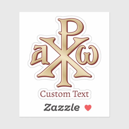 Chi Rho Christogram Aufkleber (Blatt)