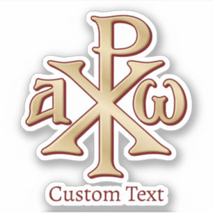 Chi Rho Christogram Aufkleber