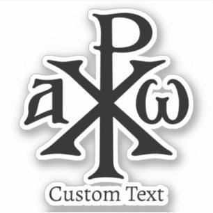 Chi Rho Christogram Aufkleber