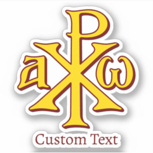 Chi Rho Christogram Aufkleber