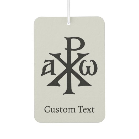 Chi Rho Christogram Autolufterfrischer (Vorderseite)