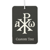 Chi Rho Christogram Autolufterfrischer (Vorderseite)