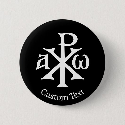 Chi Rho Christogram Button (Vorderseite)