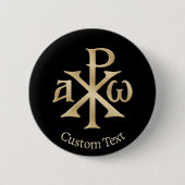 Chi Rho Christogram Button (Vorderseite)